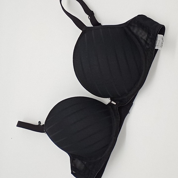 Freya Cameo Underwire Deco Plunge Bra Black 34C - Picture 2 of 11